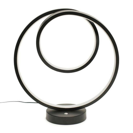 Infinity LED Loop Touch Table Lamp In Matte Black - Comet Lighting