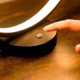 Infinity LED Loop Touch Table Lamp In Matte Black - Comet Lighting