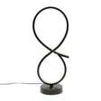 Infinity LED Swirl Touch Table Lamp In Matte Black - Comet Lighting