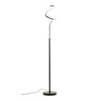 Infinity Matt Black 12w LED Spiral Floor Lamp - Comet Lighting