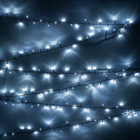 IP44 200 Light Cool White String Lights - Comet Lighting