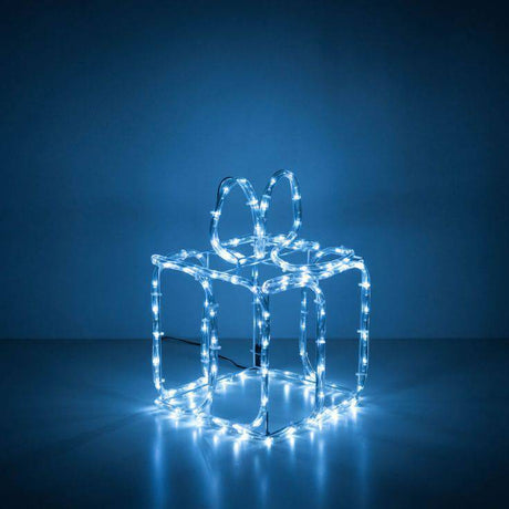 IP44 30cm LED Gift Bow Light With 120 Cool White Lights - Comet Lighting