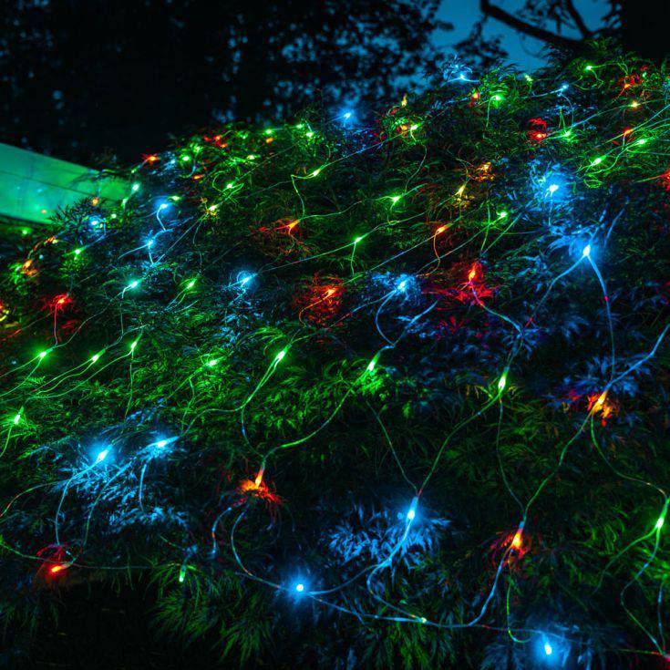 IP44 31v 200 Light Multi Colour Outdoor LED Net Light 3m X 2m - Comet Lighting