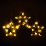 IP44 80cm Curtain Light With 3 X 20cm Hanging Stars - Comet Lighting