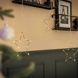 IP44 80cm Curtain Light With 3 X 20cm Hanging Stars - Comet Lighting