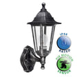 IP44 Black Silver Outdoor Wall Lantern with PIR - Comet Lighting