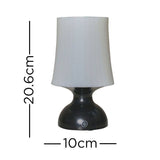 IP44 Colmar Black Battery Operated Touch Table Lamp - Comet Lighting