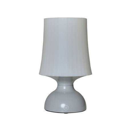 IP44 Colmar Grey Battery Operated Touch Table Lamp - Comet Lighting