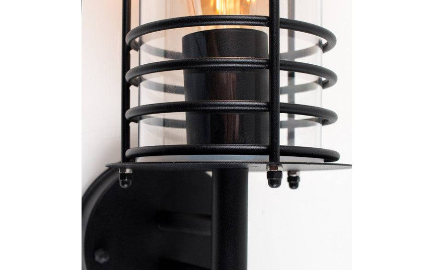 IP44 Dorset Wall Lantern Black - Comet Lighting