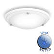 IP44 Flush Ceiling Light White - Comet Lighting