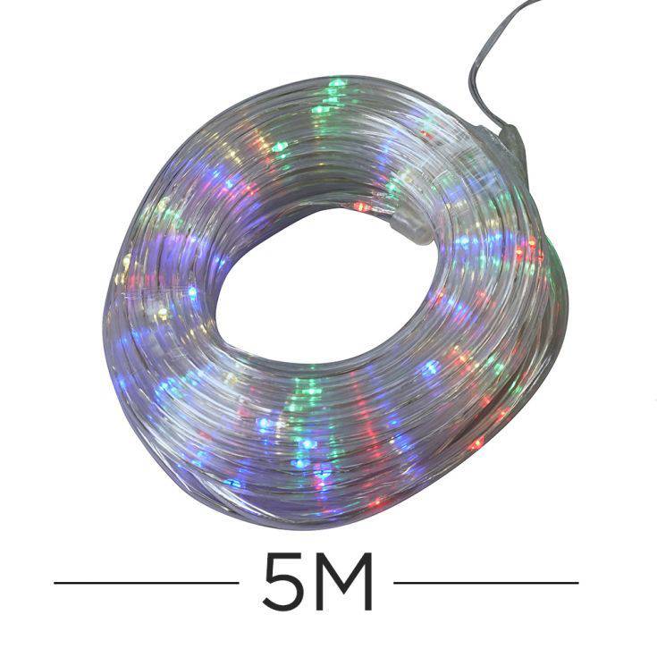 IP44 LED 5m Multi-coloured Battery Operated Remote Controlled Chain Lights - Comet Lighting