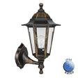 IP44 Mayfair Golden Outdoor Up Down Wall Lantern - Comet Lighting