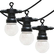 IP44 Outdoor 11.7m 30 Light Black Festoon Light Warm White - Comet Lighting