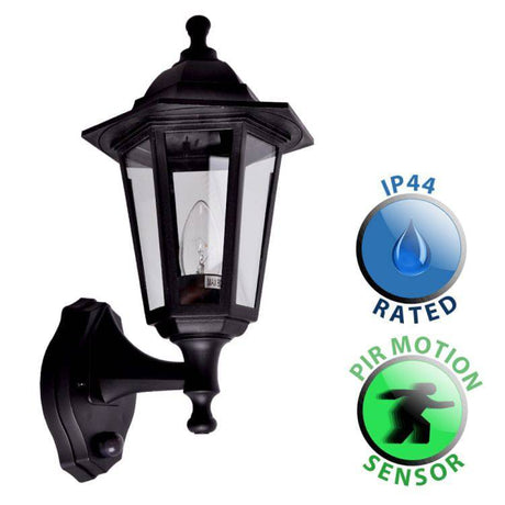 IP44 Outdoor Wall Lantern  PIR Sensor - Comet Lighting