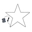 IP44 Small Black Outdoor Warm White Star Light - Comet Lighting