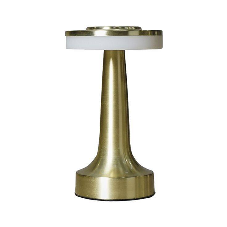 IP44 Talence Brass LED Rechargeable Touch Table Lamp - Comet Lighting