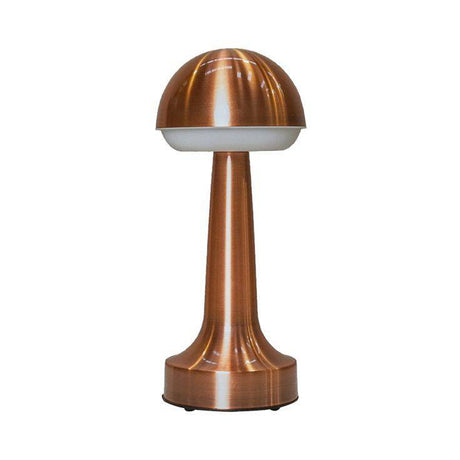 IP44 Troy Copper LED Rechargeable Touch Table Lamp - Comet Lighting