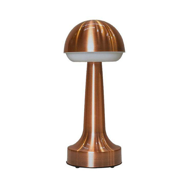 IP44 Troy Copper LED Rechargeable Touch Table Lamp - Comet Lighting