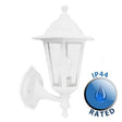 IP44 White Outdoor Up / Down Wall Lantern Polypropylene - Comet Lighting