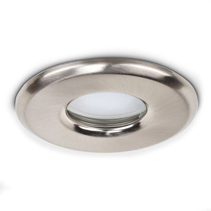 IP65 GU10 Bathroom Downlight Satin Nickel - Comet Lighting