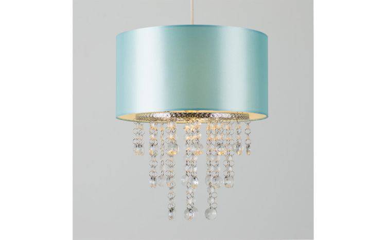 Jesmond Duck Egg Blue Droplet Pendant Shade - Comet Lighting