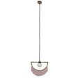 Jupiter G9 Polished Brass Ceiling Light With Pink Tassels - Comet Lighting