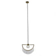 Jupiter G9 Polished Brass Ceiling Light With White Tassels - Comet Lighting