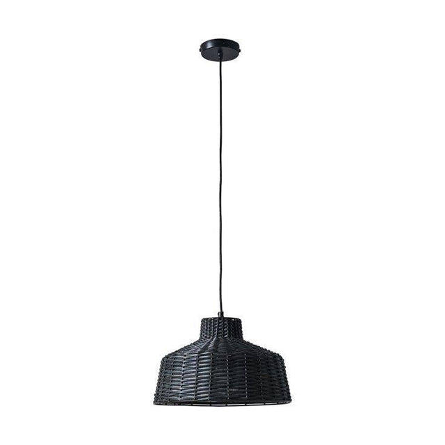 Kora Black Cane None Elec Pendant Shade - Comet Lighting