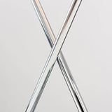 Kuros Table Lamp In Chrome With Rectangular Shade - Comet Lighting