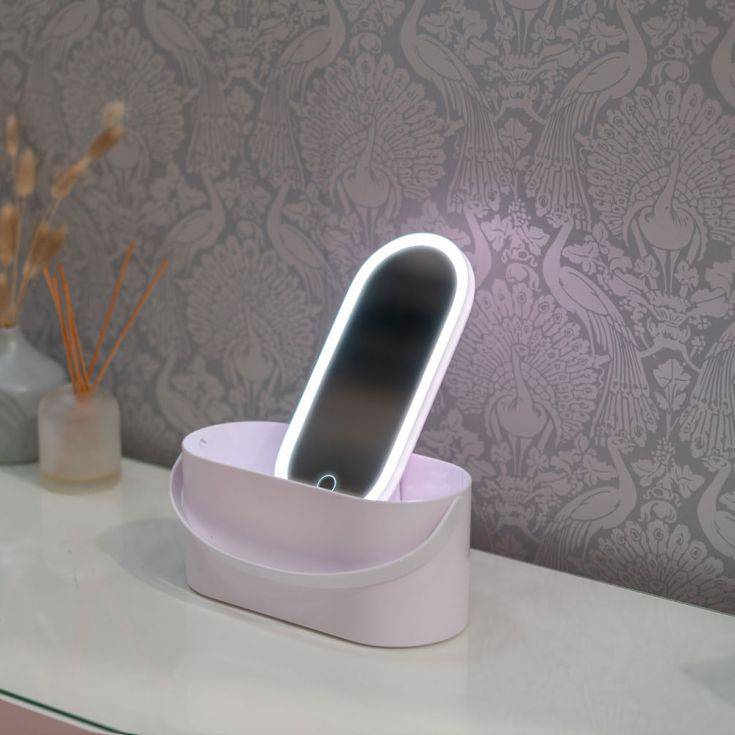 LED Make Up Mirror With Storage Carry Box - Comet Lighting