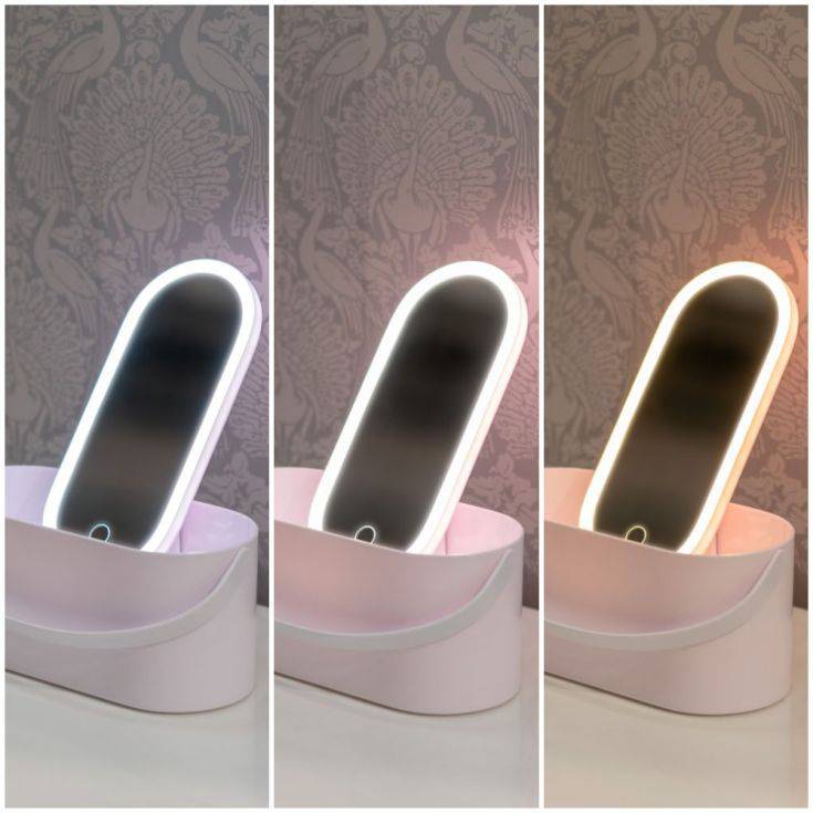 LED Make Up Mirror With Storage Carry Box - Comet Lighting