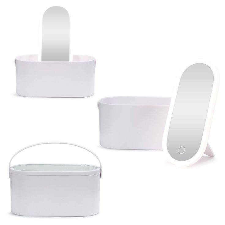 LED Make Up Mirror With Storage Carry Box - Comet Lighting