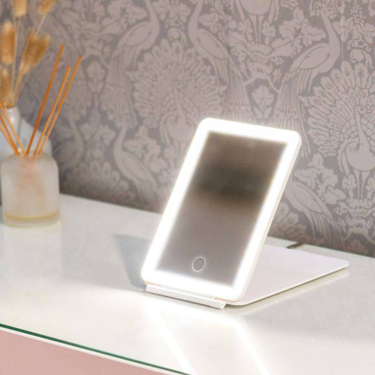 LED Portable Rectangular Make Up Mirror - Comet Lighting