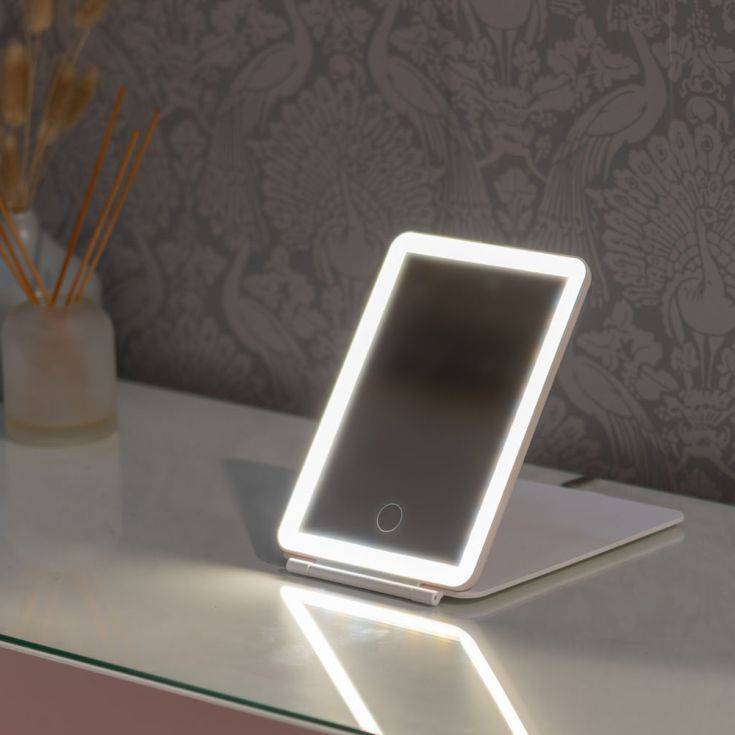 LED Portable Rectangular Make Up Mirror - Comet Lighting