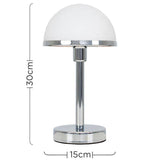 LeVoque Art Deco Table Lamp In White - Comet Lighting