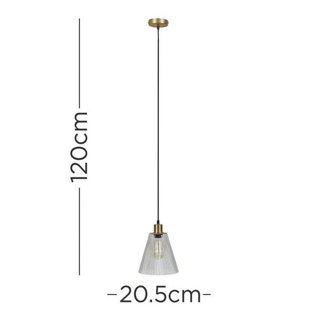 Macarthur Matt Gold Steampunk Pendant Ceiling Light - Comet Lighting