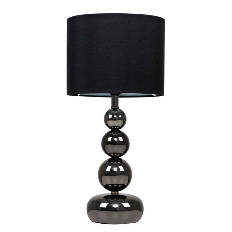 Marissa Black Table Lamp Black Shade - Comet Lighting