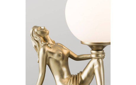 Matilda Gold Art Deco Table Lamp - Comet Lighting