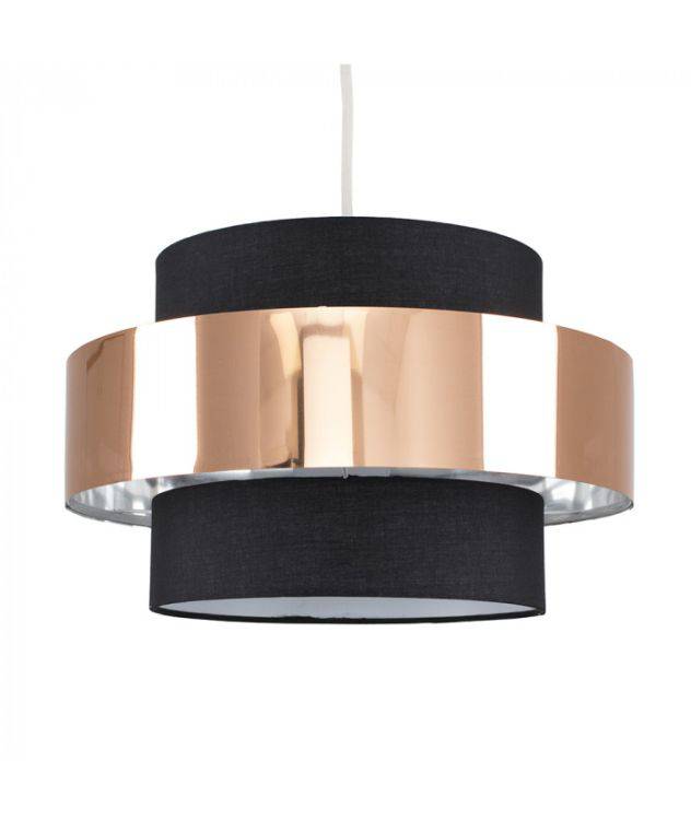 Matildo Black & Copper Halo NE Pendant Shade - Comet Lighting