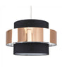 Matildo Black & Copper Halo NE Pendant Shade - Comet Lighting