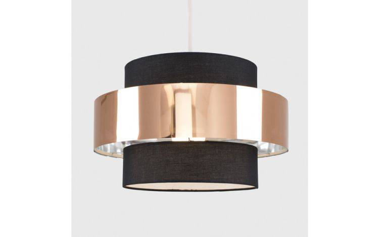 Matildo Black & Copper Halo NE Pendant Shade - Comet Lighting