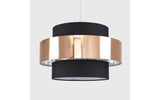 Matildo Black & Copper Halo NE Pendant Shade - Comet Lighting