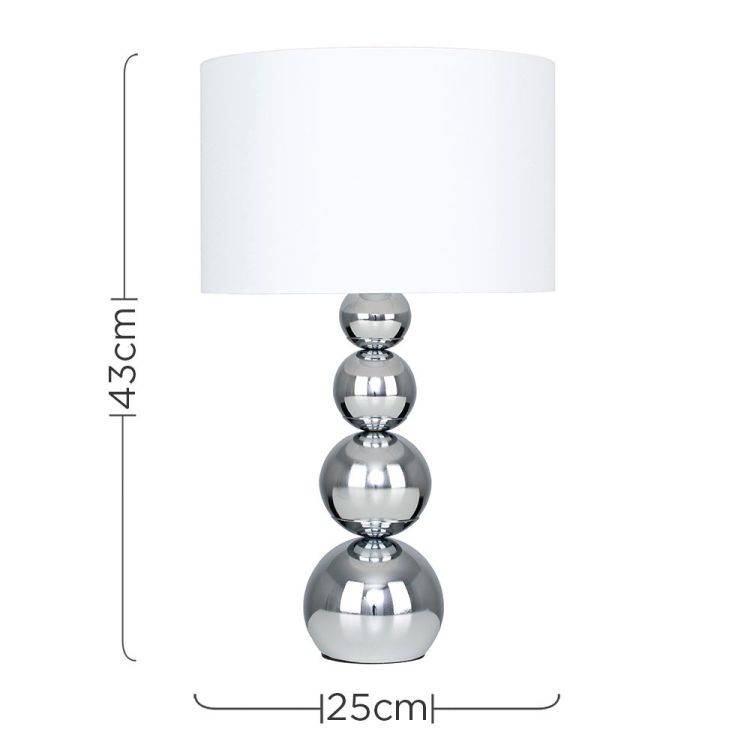 Maxi Marissa Table Lamp White Shade - Comet Lighting