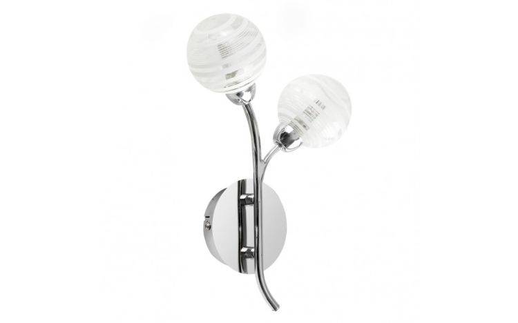 Maze Twin Wall Light Chrome - Comet Lighting