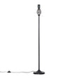 Memphis Twist Traditional Satin Black Floor Lamp - Comet Lighting