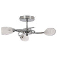 Mia 3 Way Ceiling Light Chrome - Comet Lighting