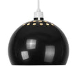 Mini Arco Metal Pendant Shade Gloss Black - Comet Lighting