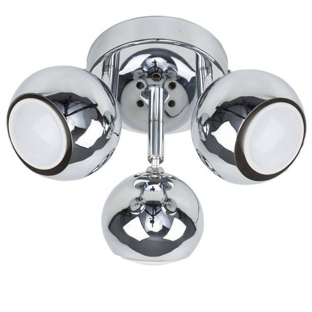 Mini Eyeball 3 Way Spotlight In Chrome - Comet Lighting