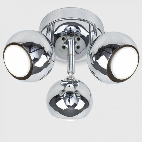 Mini Eyeball 3 Way Spotlight In Chrome - Comet Lighting