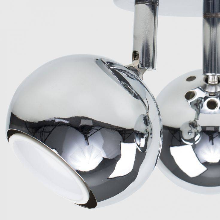 Mini Eyeball 3 Way Spotlight In Chrome - Comet Lighting